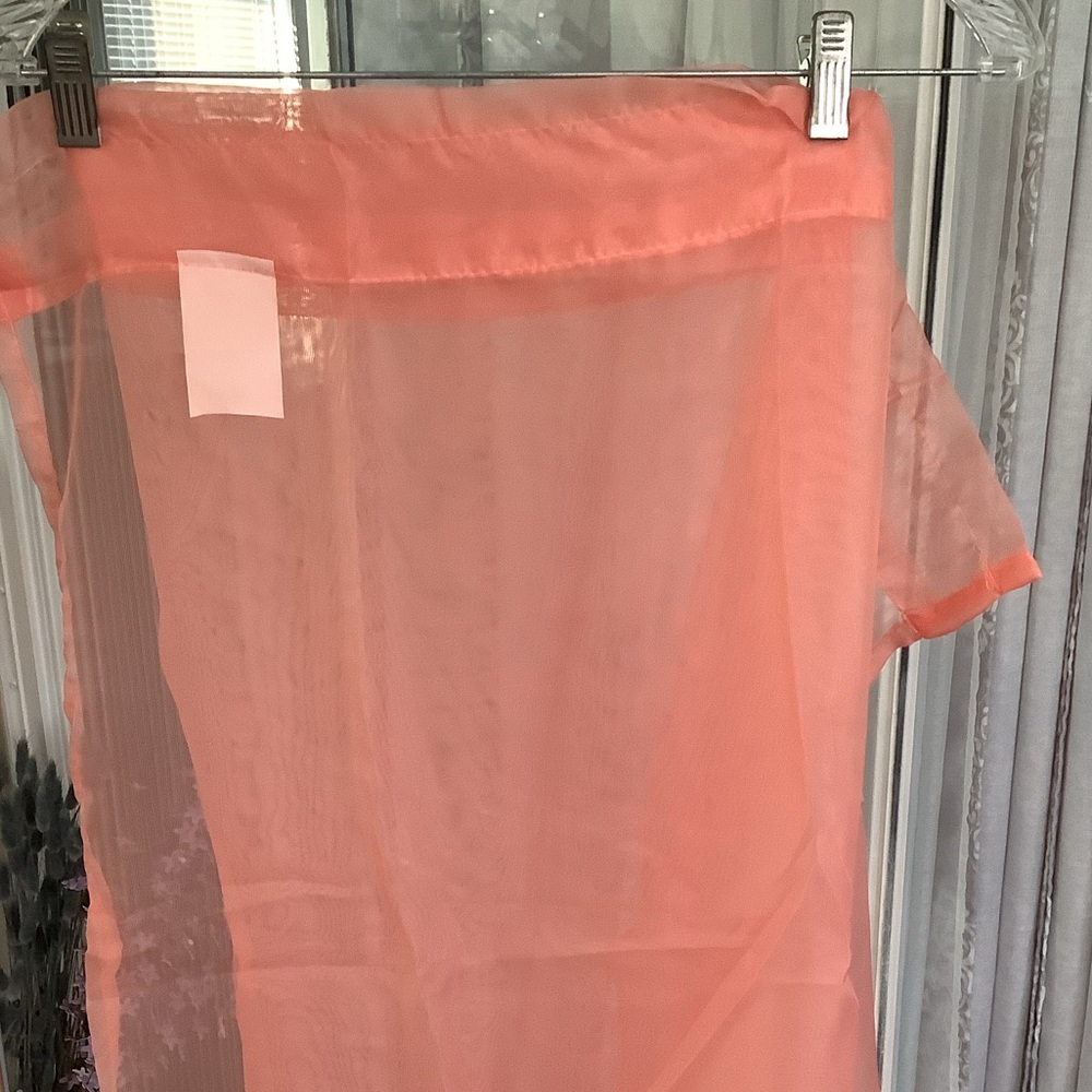 Set of 2 Gorgeous home linens sheer rod  pocket panel curtains🌻